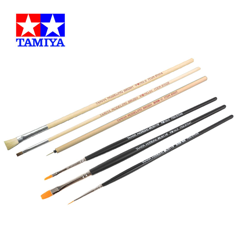 Tamiya Model Paint Set - TAMIYA 87066/87067 pinceau à modeler HF