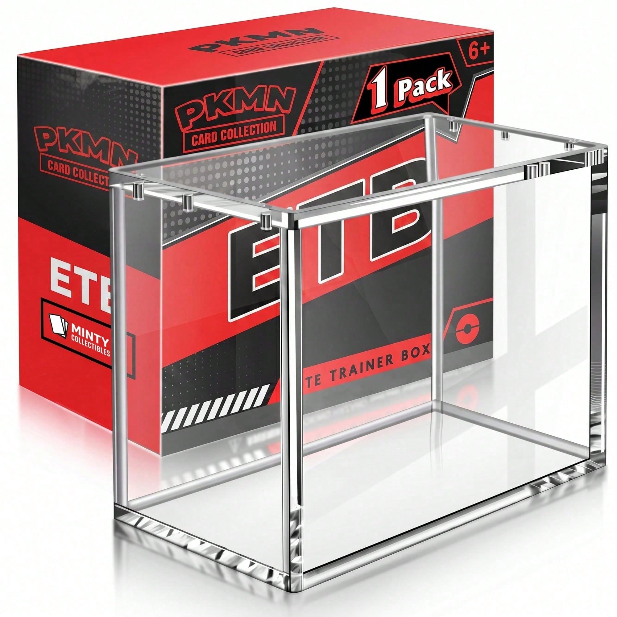 Display Case Acrylic - Boîte de présentation magnétique transparente en