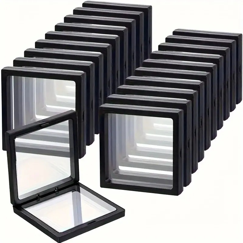 Display Case Acrylic - 20 boîtes de présentation flottantes 3D