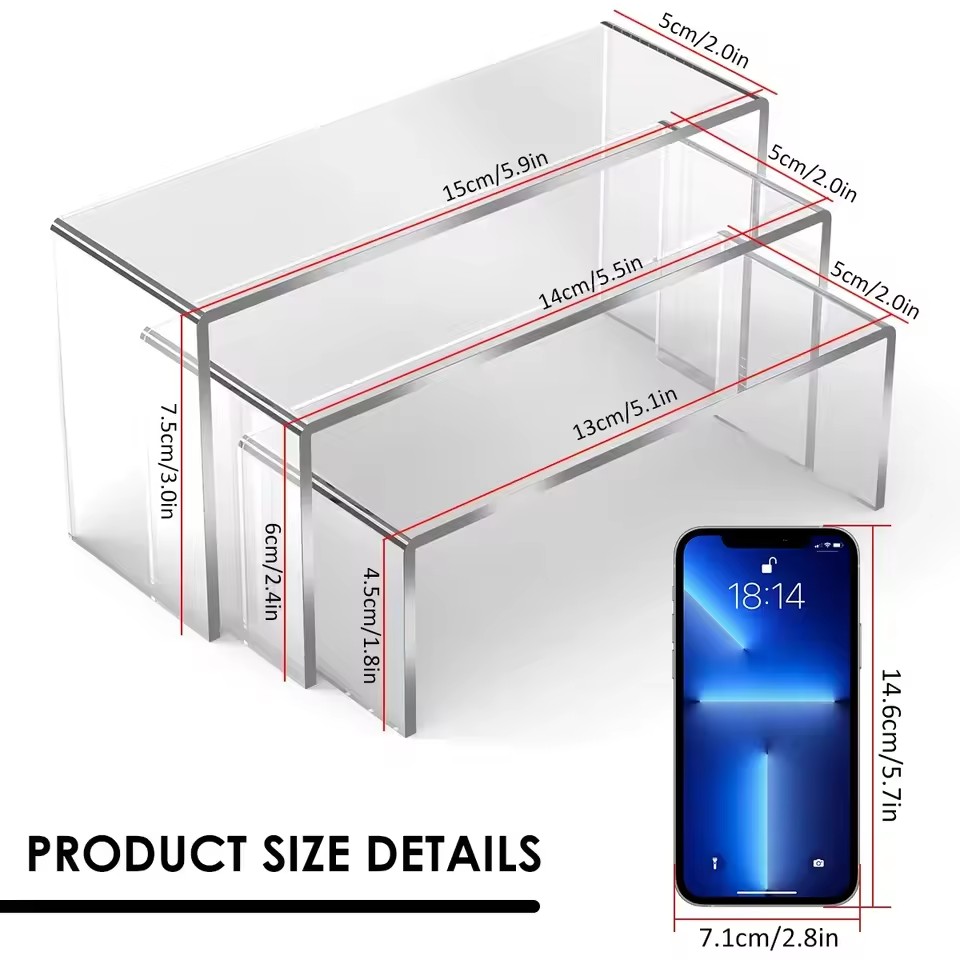 Présentoir en acrylique transp - Display Risers Set avis et prix